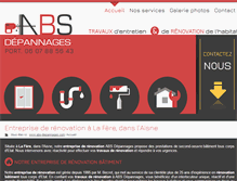 Tablet Screenshot of abs-depannages.com